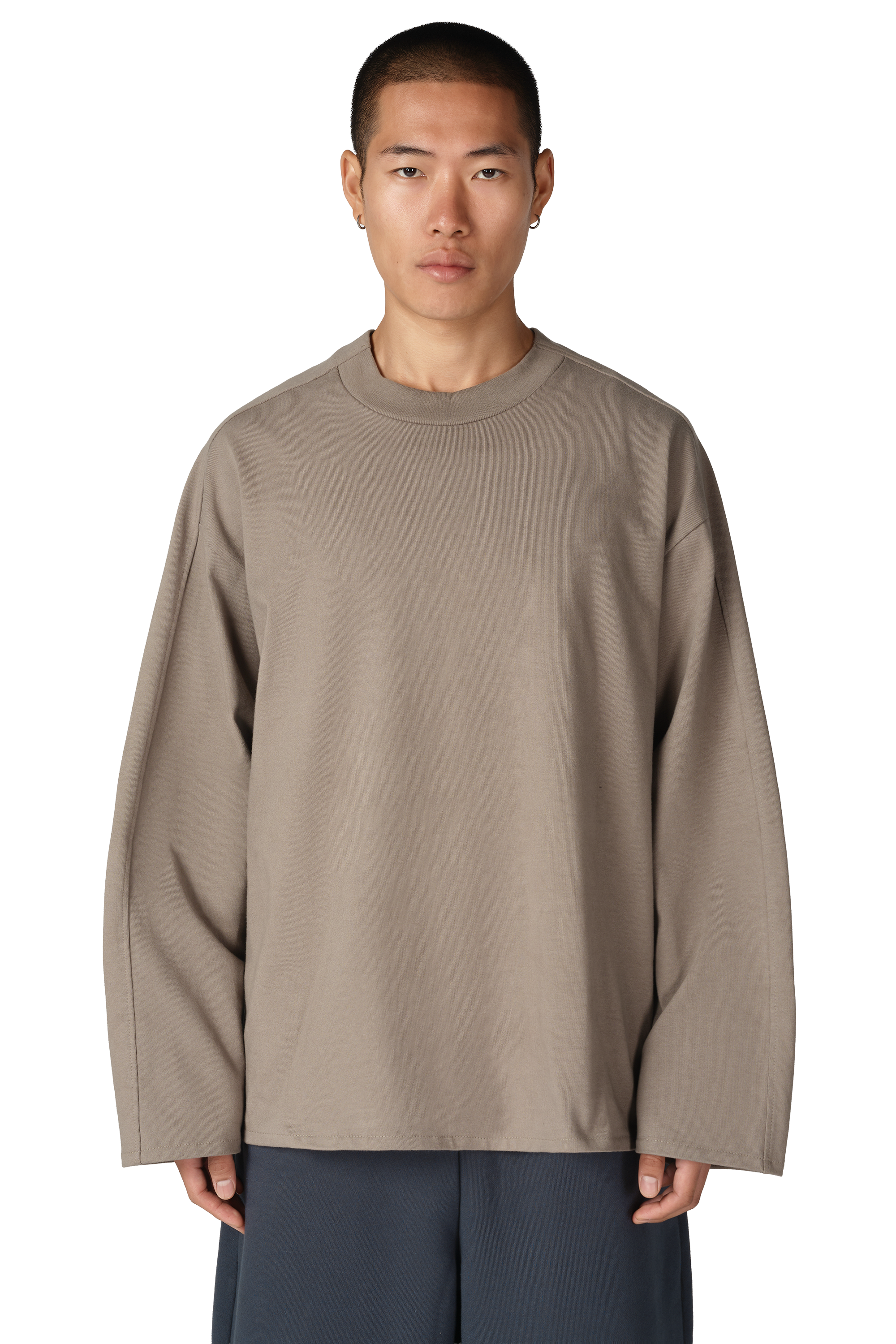 D7 Studio Long Sleeve Tee in Cement – Seventh