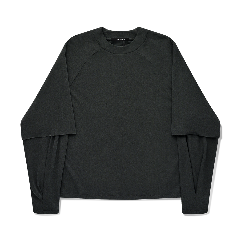 Raglan Layered Top in Cave – Seventh