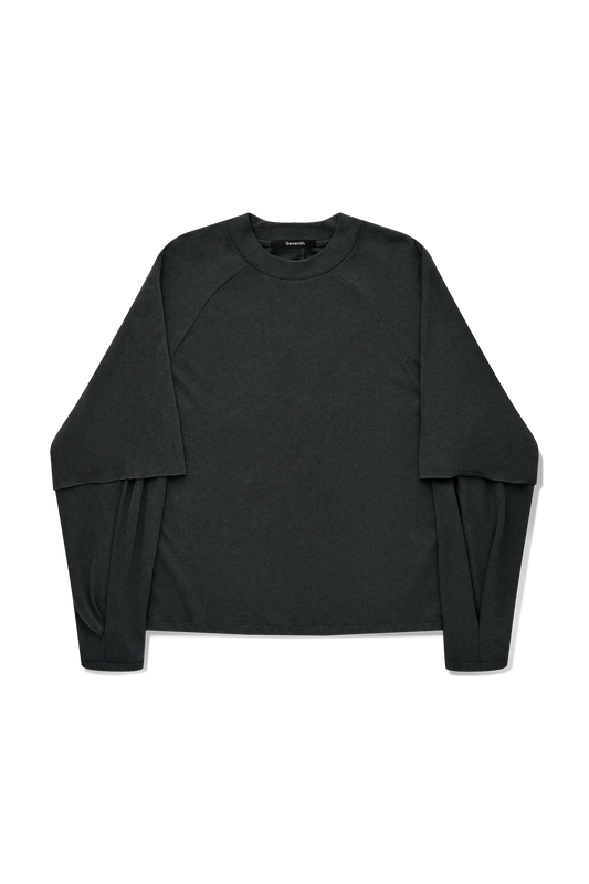 Raglan Layered Top in Cave