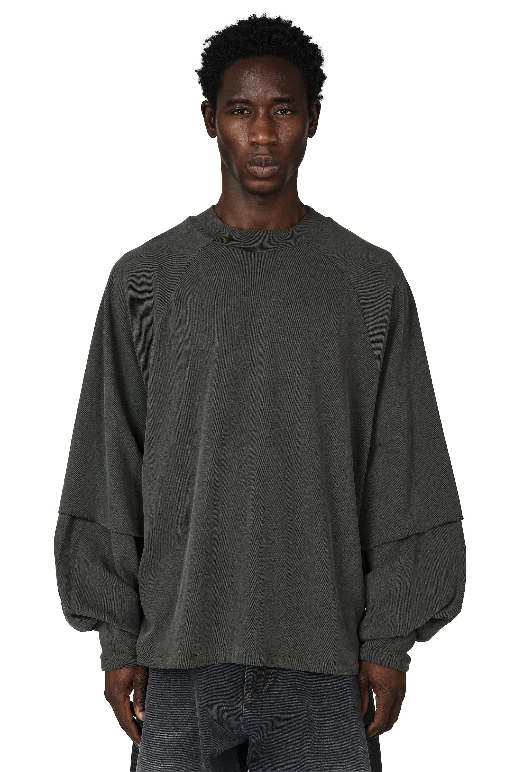 Raglan Layered Top in Cave – Seventh