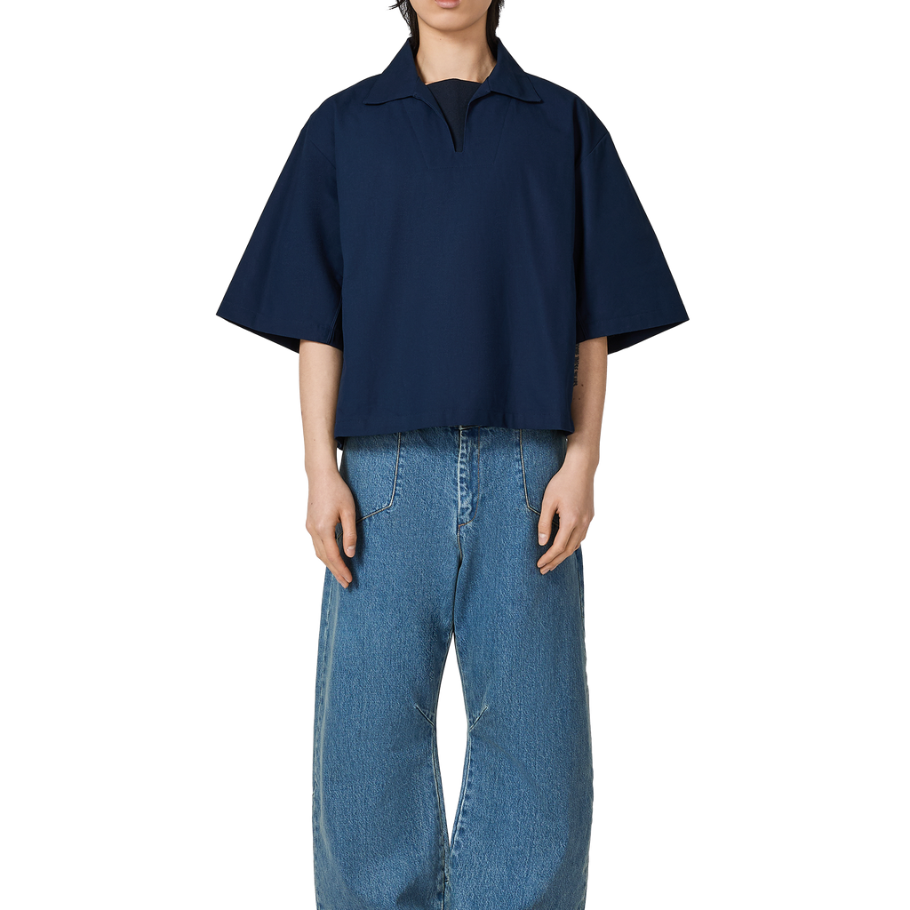 ウェア Seventh Football Box Polo in Off White Football Box Polo in Off White