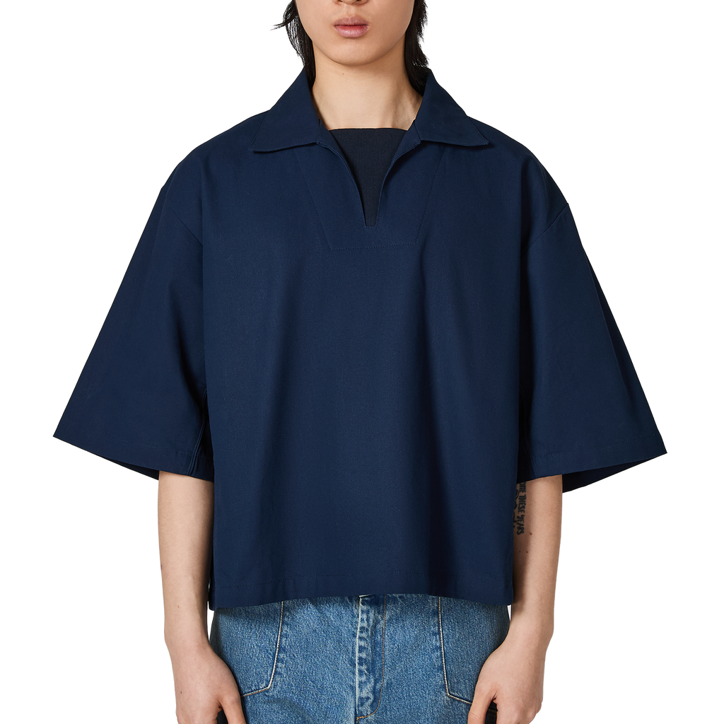 Football Box Polo in Ink