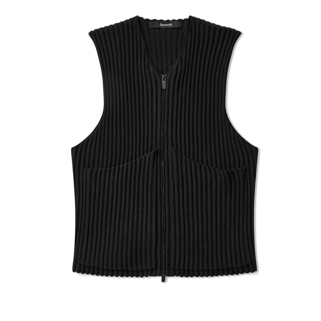 Ribbed Utility Vest in Night – Seventh