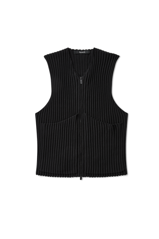 Ribbed Utility Vest in Night