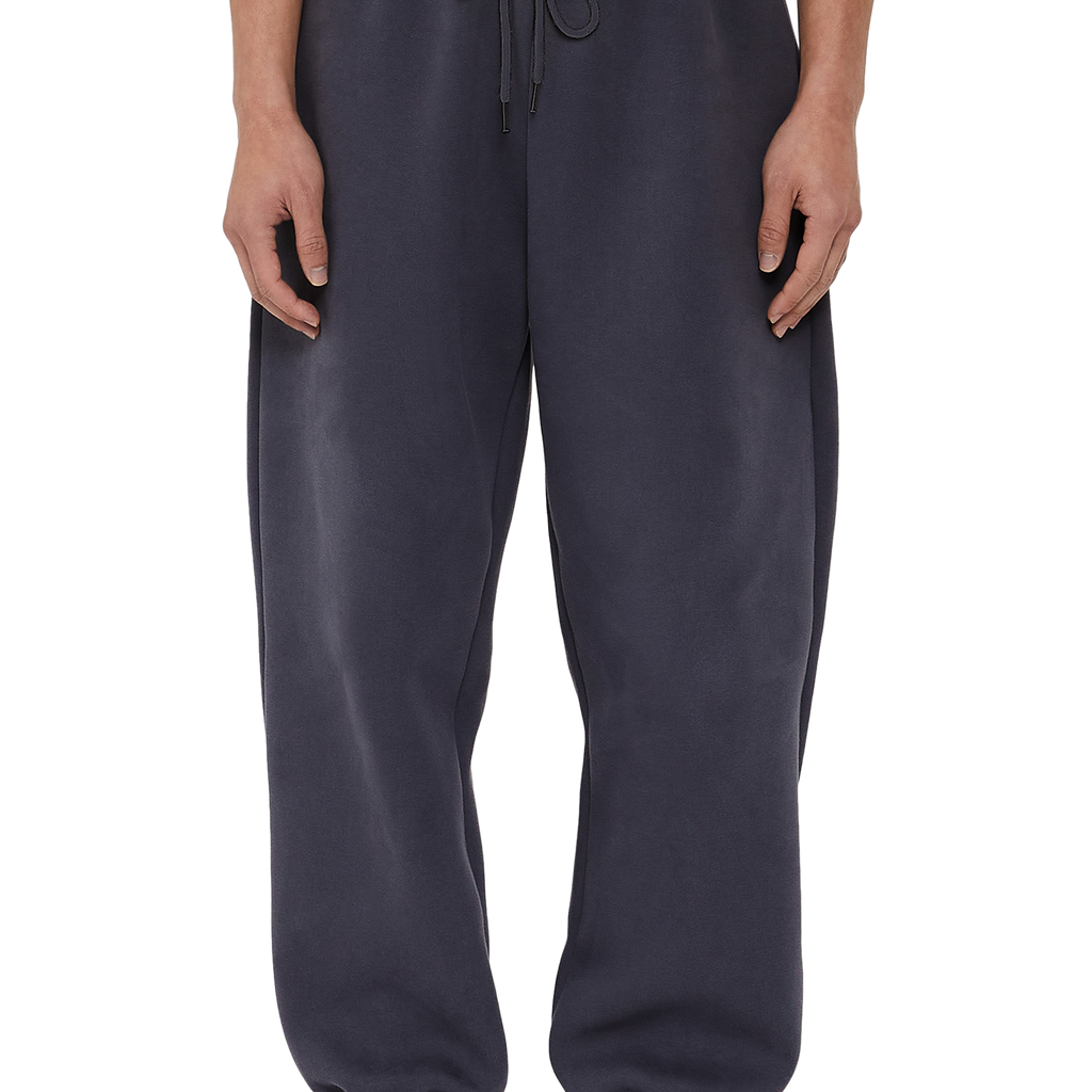Men's jogger sweatpants - grey melange V2 OM-PASK-22FW-004