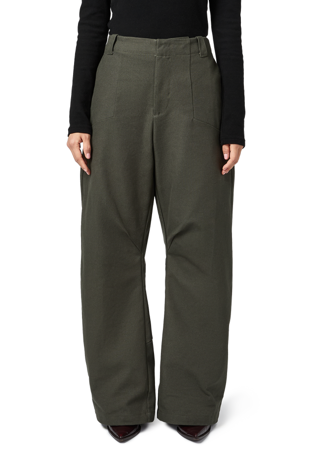 Canvas Workwear Pant in Thyme