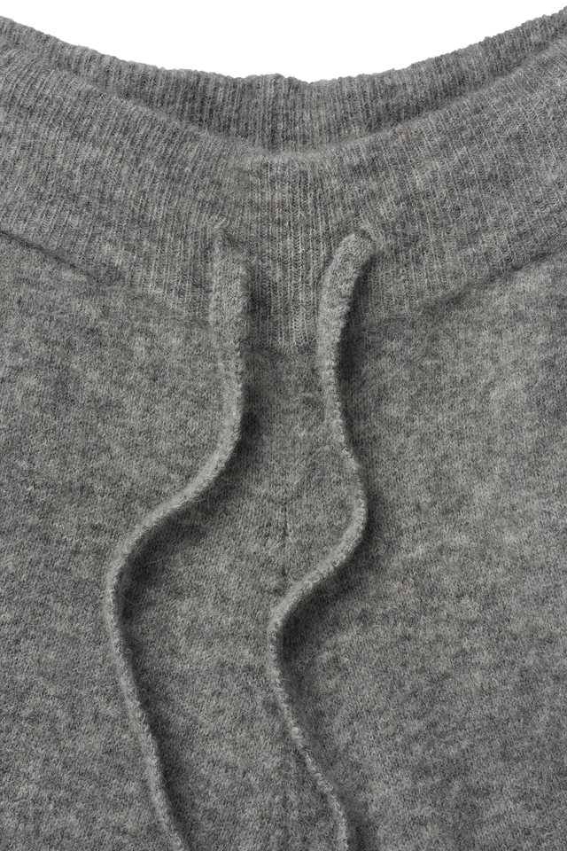 Alpaca Knit Cuff Pant in Alpaca Cloud