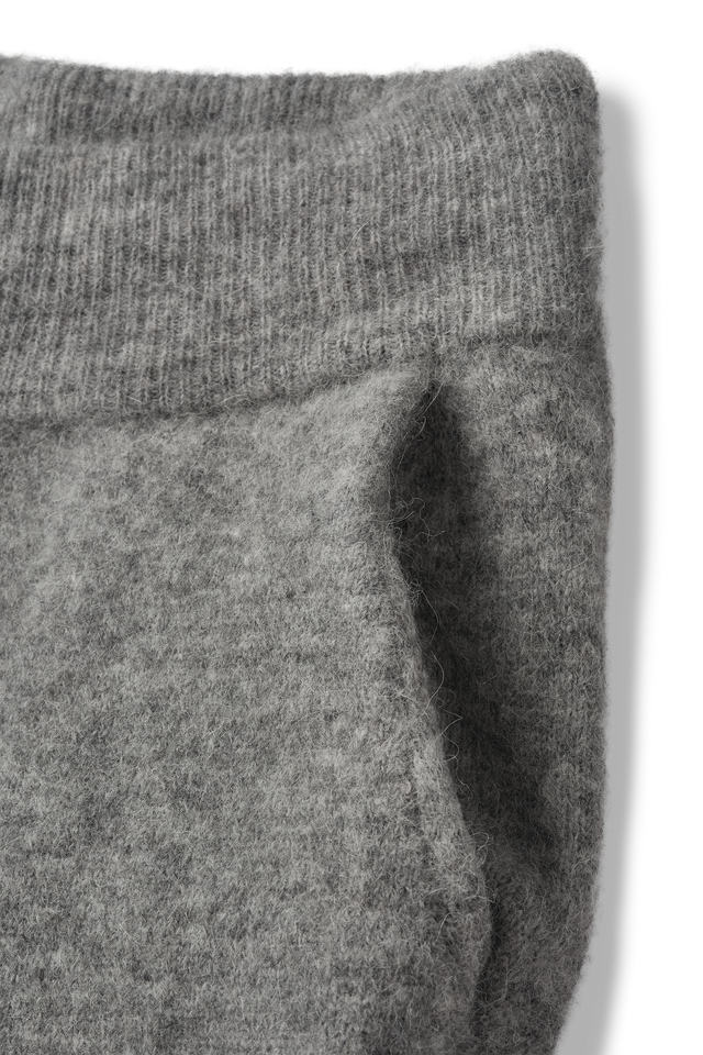 Alpaca Knit Cuff Pant in Alpaca Cloud