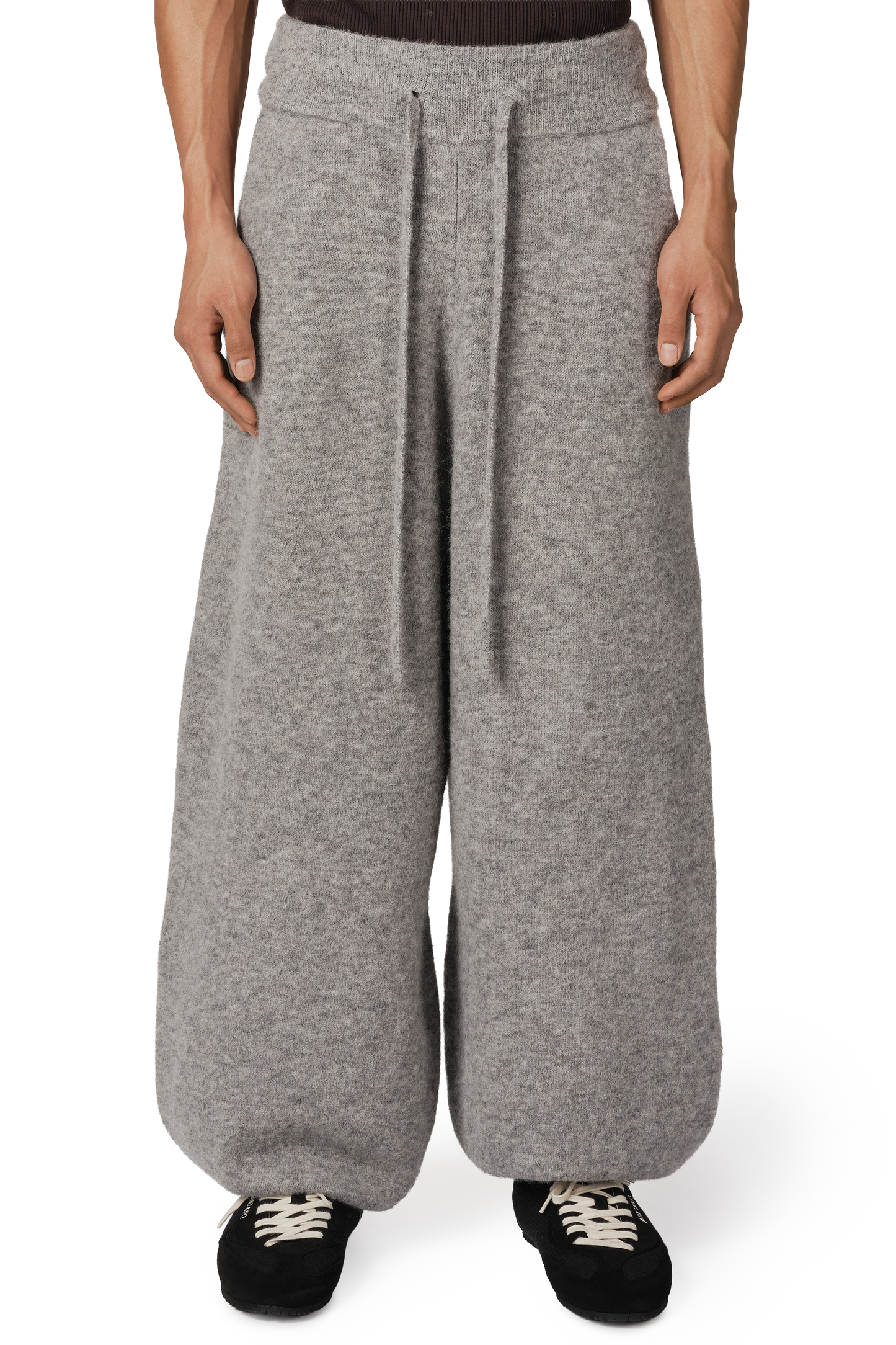 Alpaca Knit Cuff Pant in Alpaca Cloud