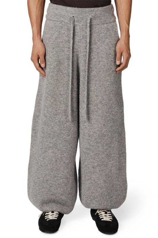 Alpaca Knit Cuff Pant in Alpaca Cloud