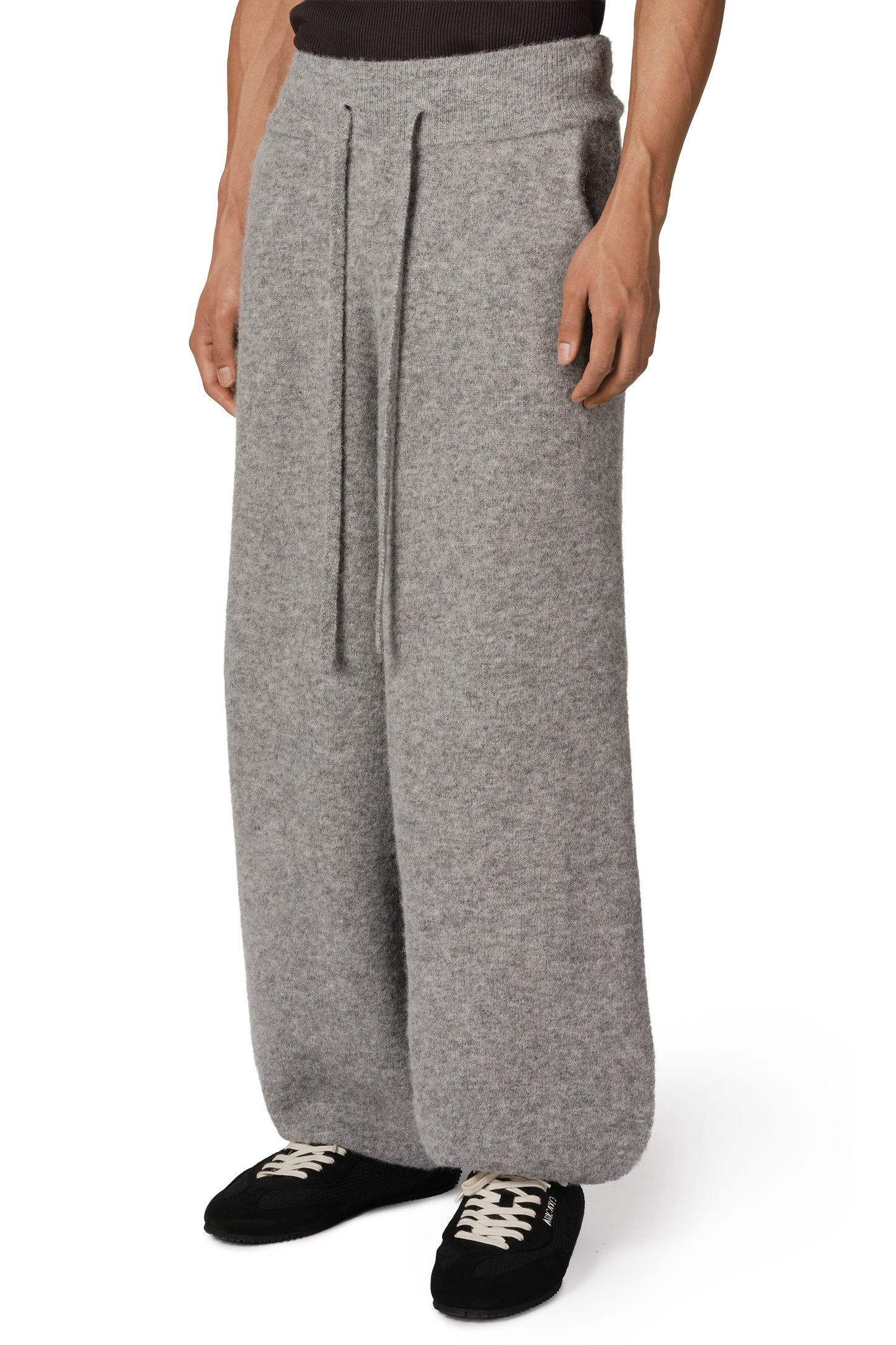 Alpaca Knit Cuff Pant in Alpaca Cloud