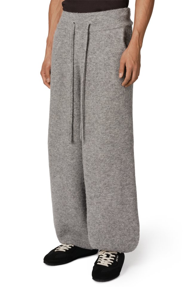 Alpaca Knit Cuff Pant in Alpaca Cloud