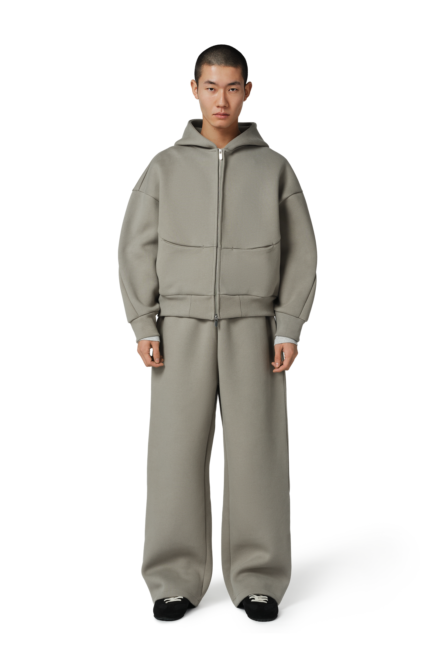Arc 180 V2 Zip Hoodie in Ash Sage