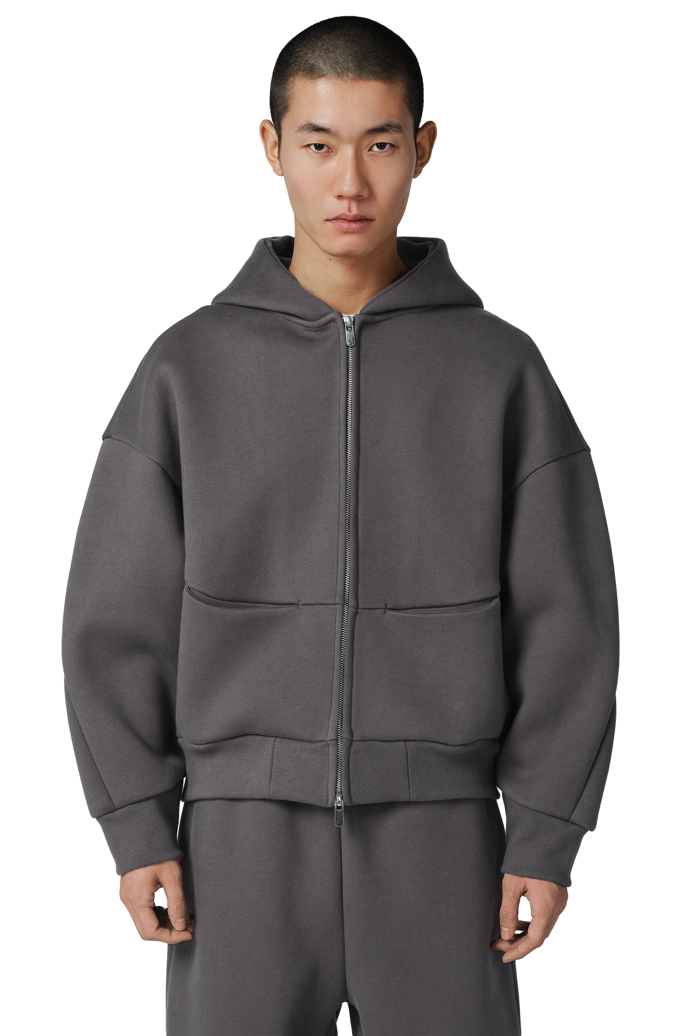 Arc 180 V2 Zip Hoodie in Charcoal