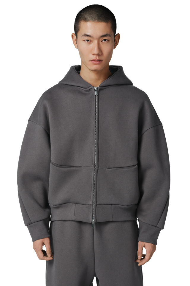 Arc 180 V2 Zip Hoodie in Charcoal