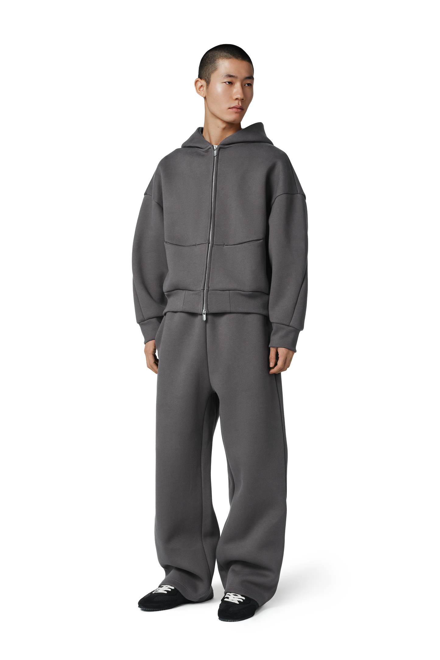 Arc 180 V2 Zip Hoodie in Charcoal