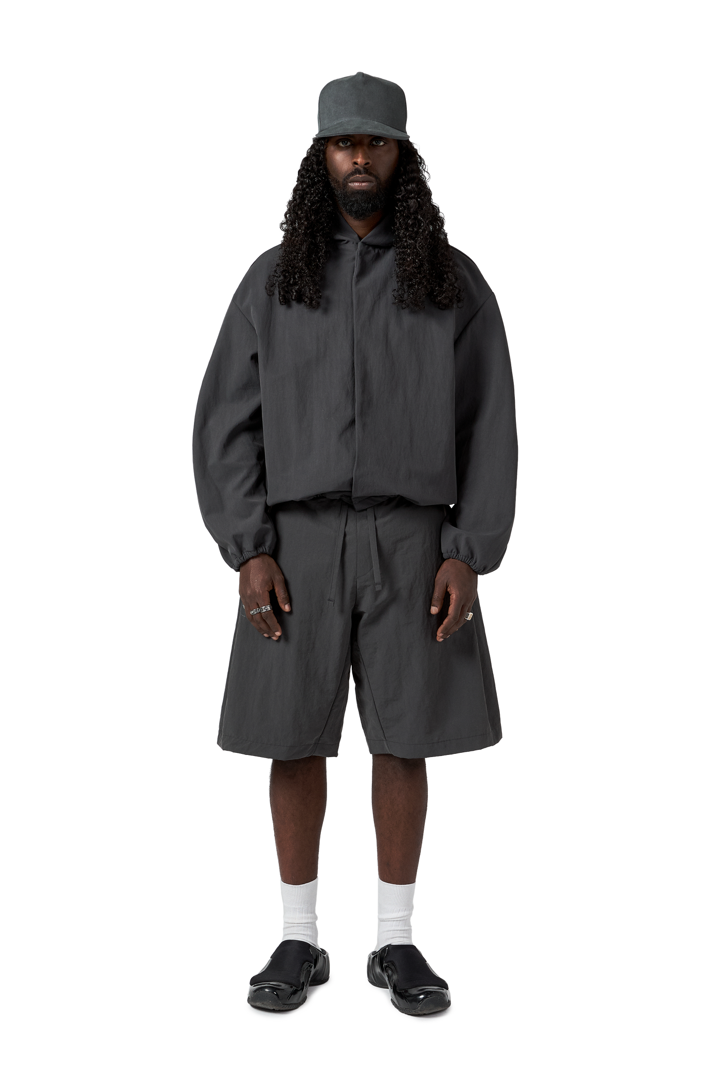 Orb Shell Jacket in Graphite