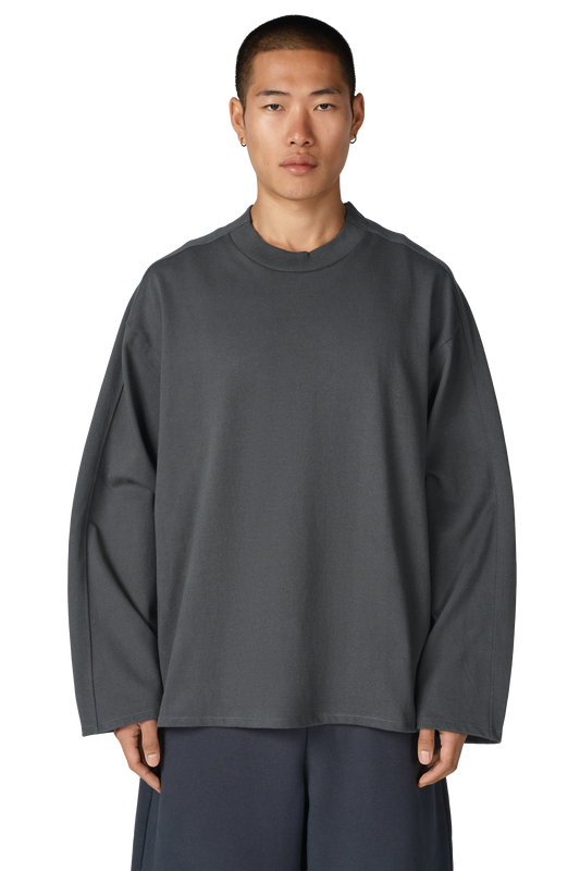 D7 Studio Long Sleeve Tee in Steel