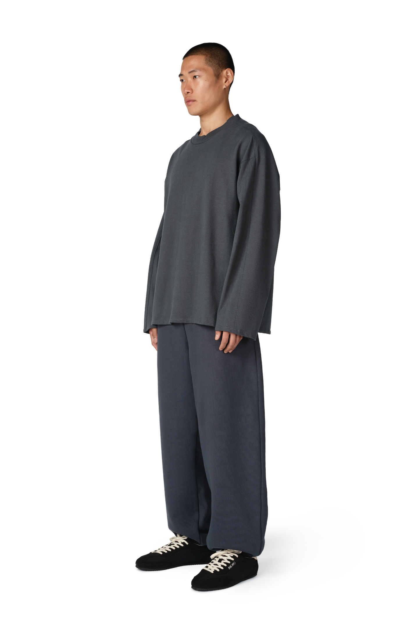 D7 Studio Long Sleeve Tee in Steel