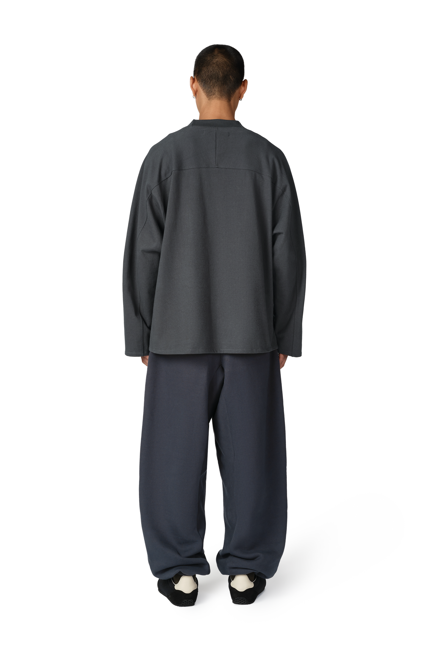 D7 Studio Long Sleeve Tee in Steel