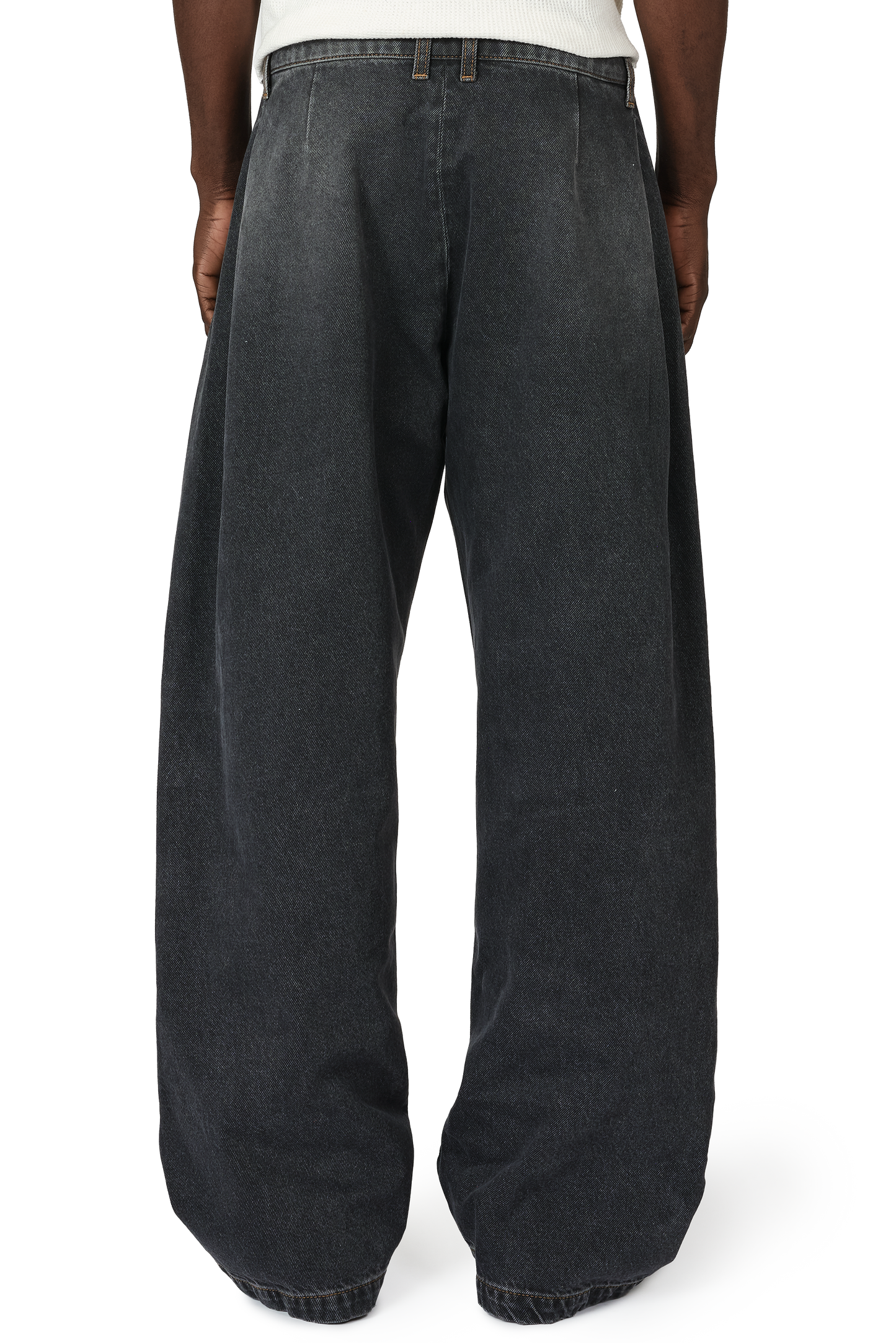 Denim Bermuda Jeans in Stone
