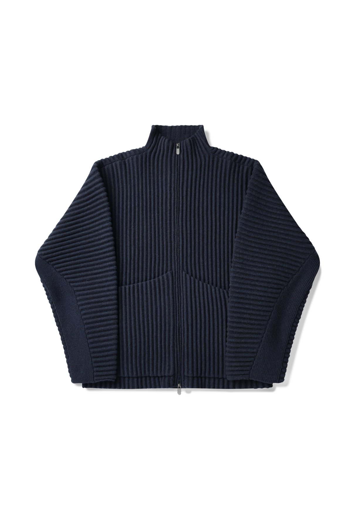 Globe Rib Knit Cardigan in Marine