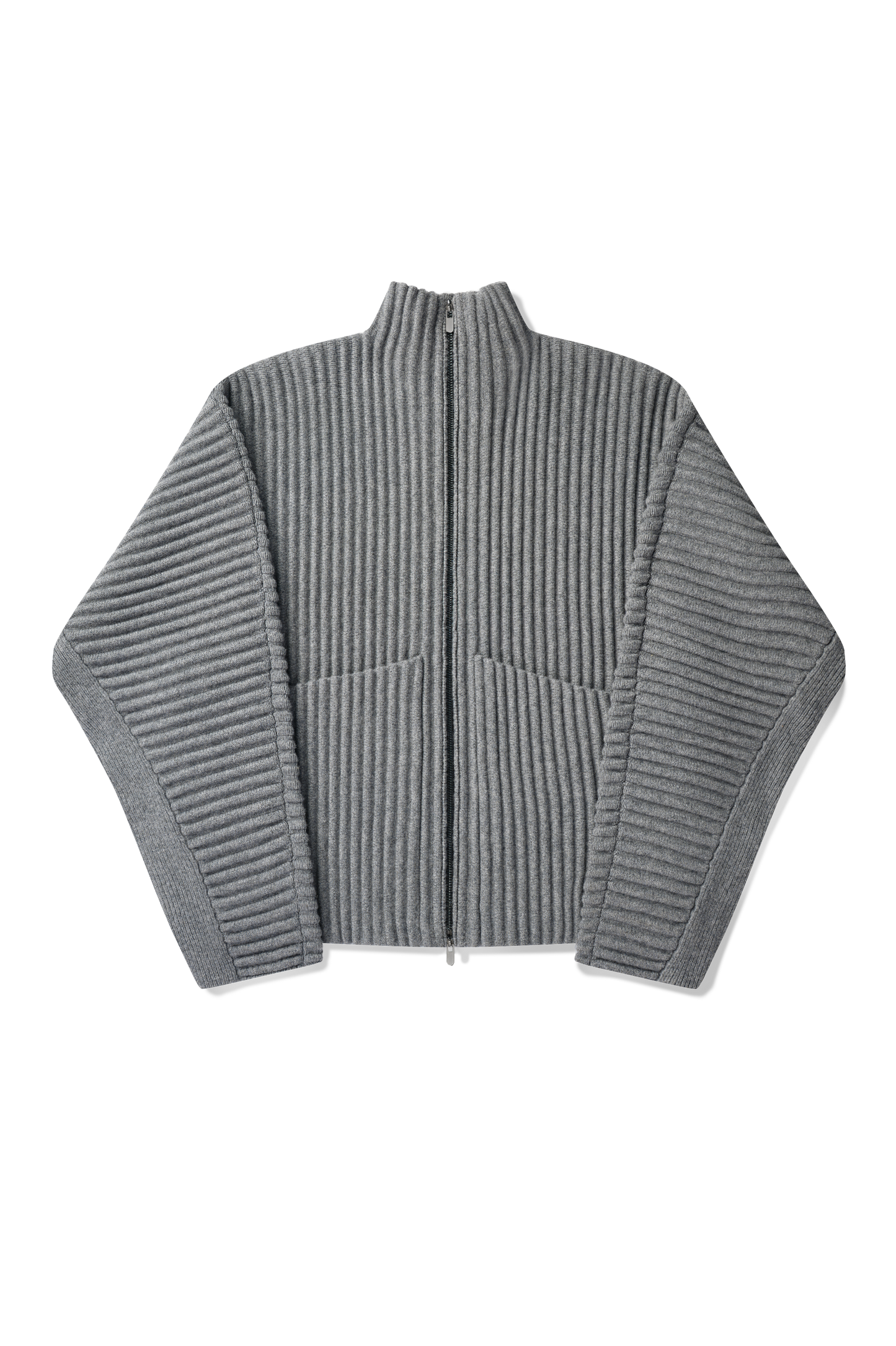 Globe Rib Knit Cardigan in Rhino