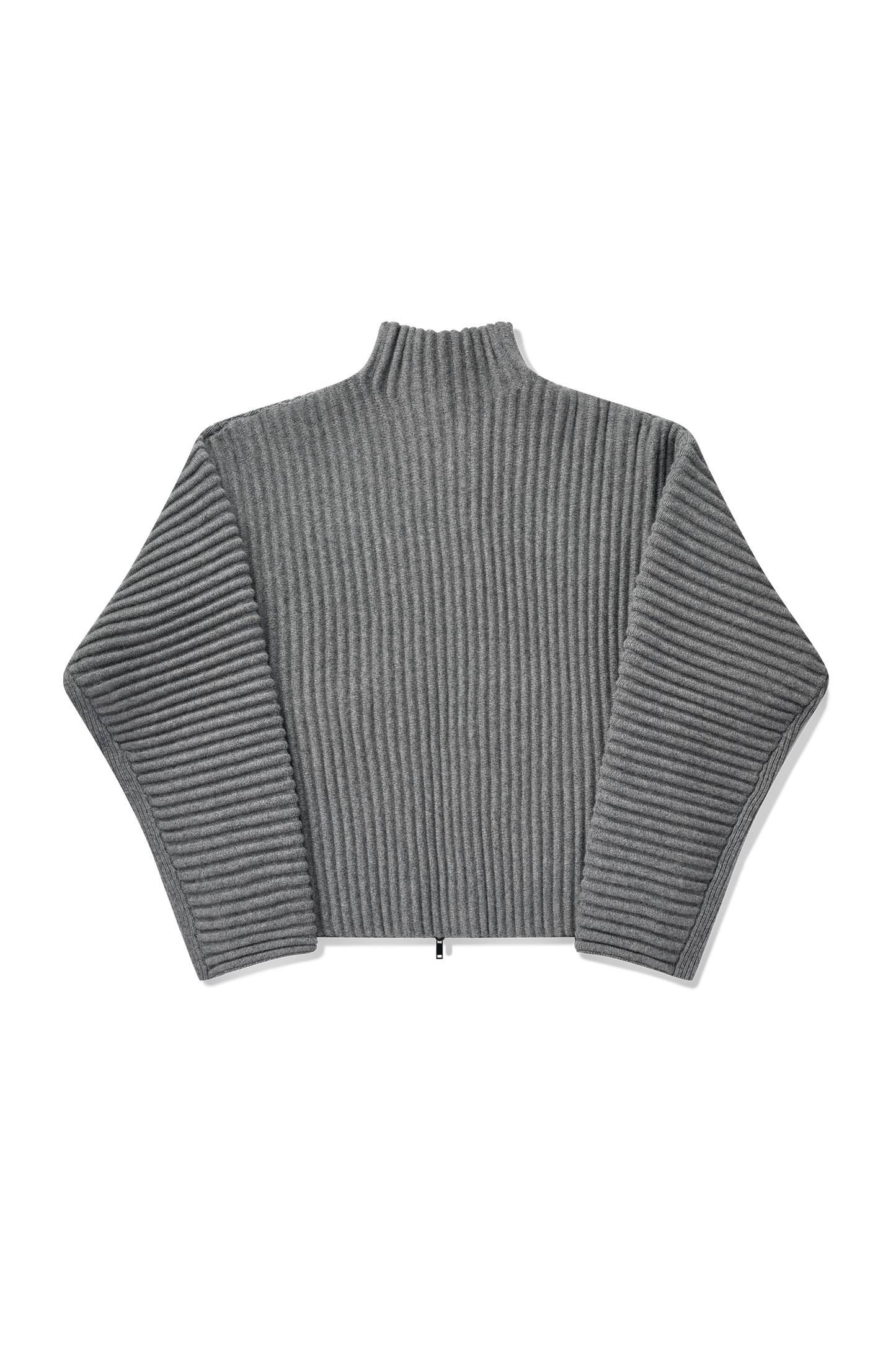 Globe Rib Knit Cardigan in Rhino