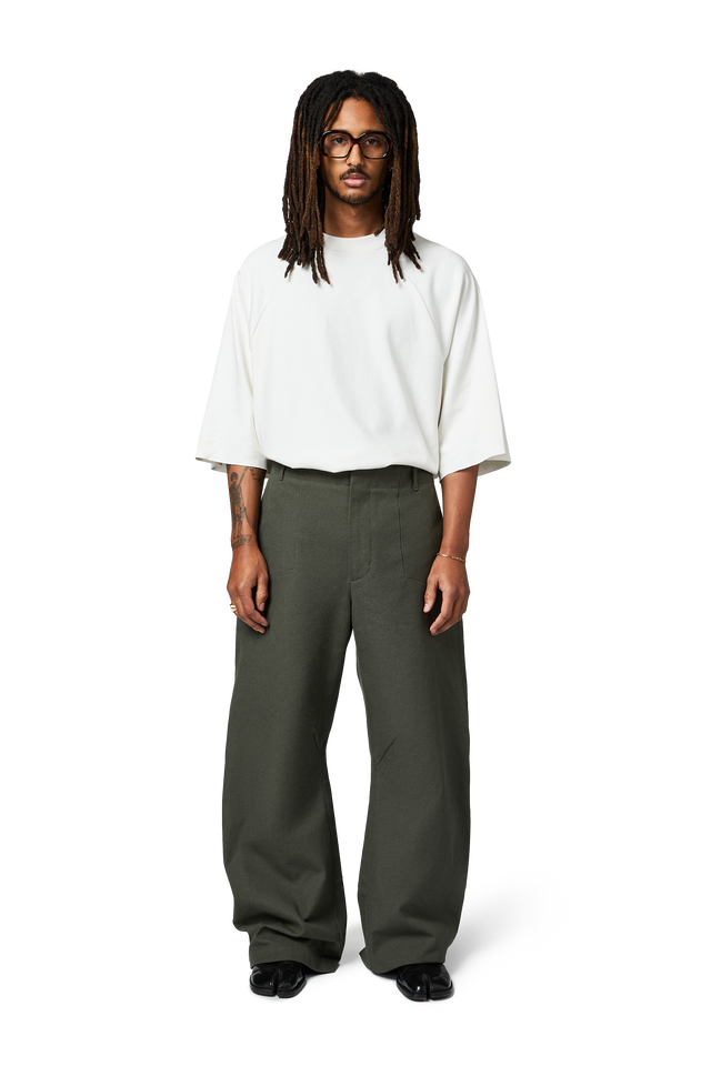 Canvas Workwear Pant in Thyme