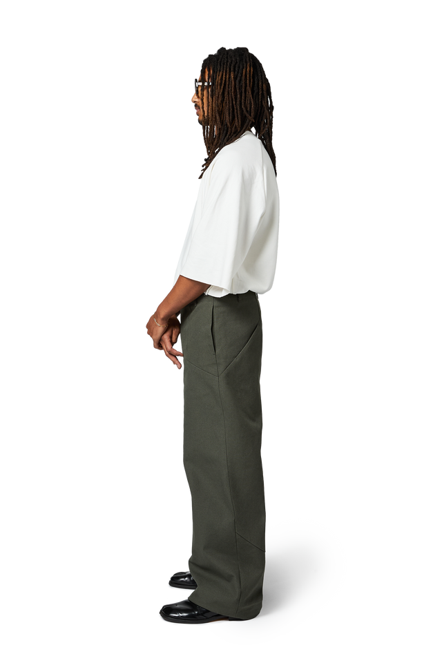 Canvas Workwear Pant in Thyme