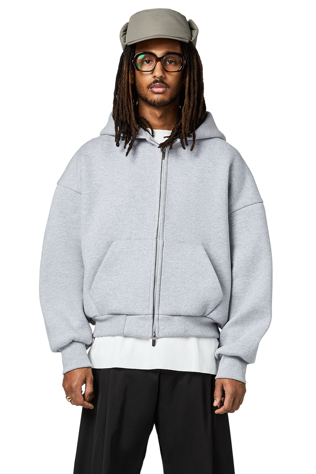 V2 Zipped Hoodie in Cloud