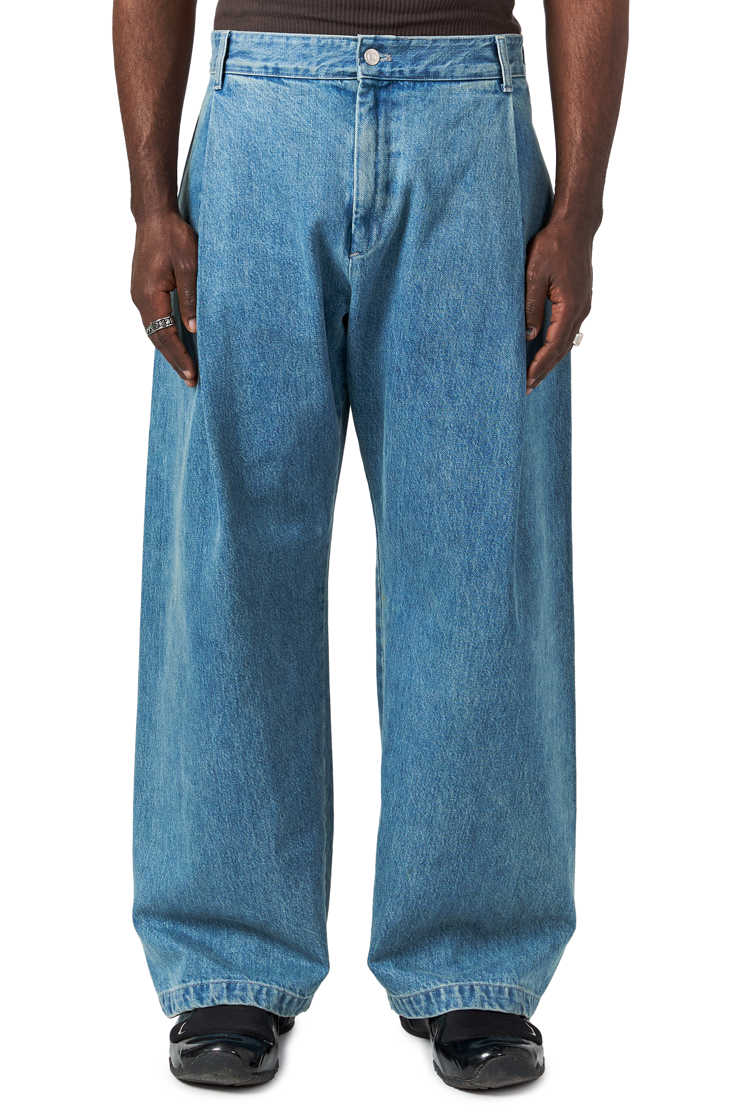 Denim 410 Bermuda Jeans in Vintage Tide Blue Wash