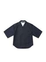 M5 Cuban Collar Shirt in Raw Indigo