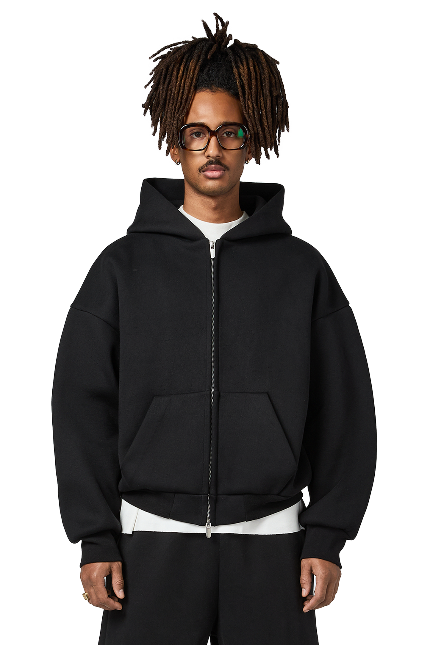 V2 Zipped Hoodie in Night
