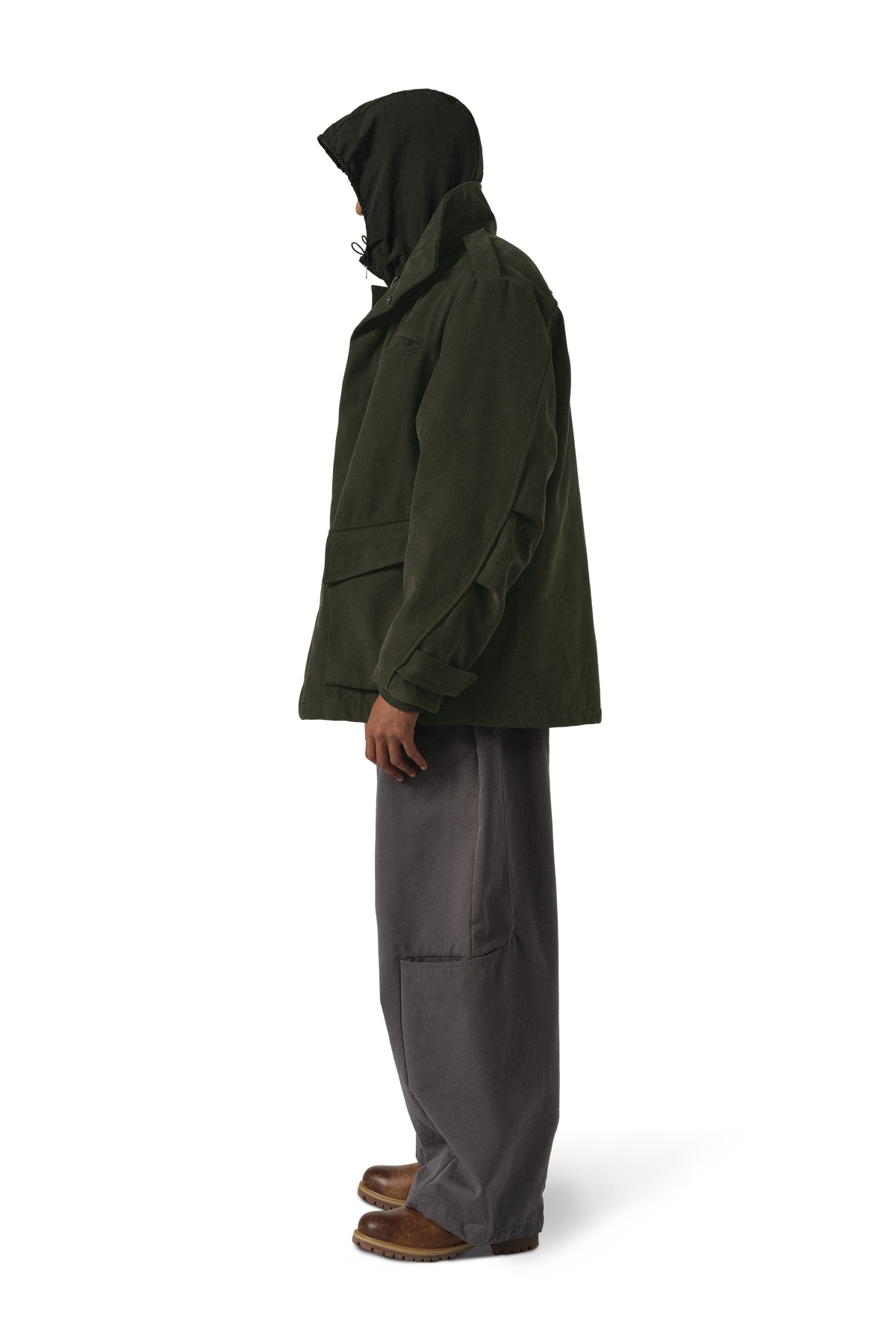 Pilot Parka Coat in Thyme