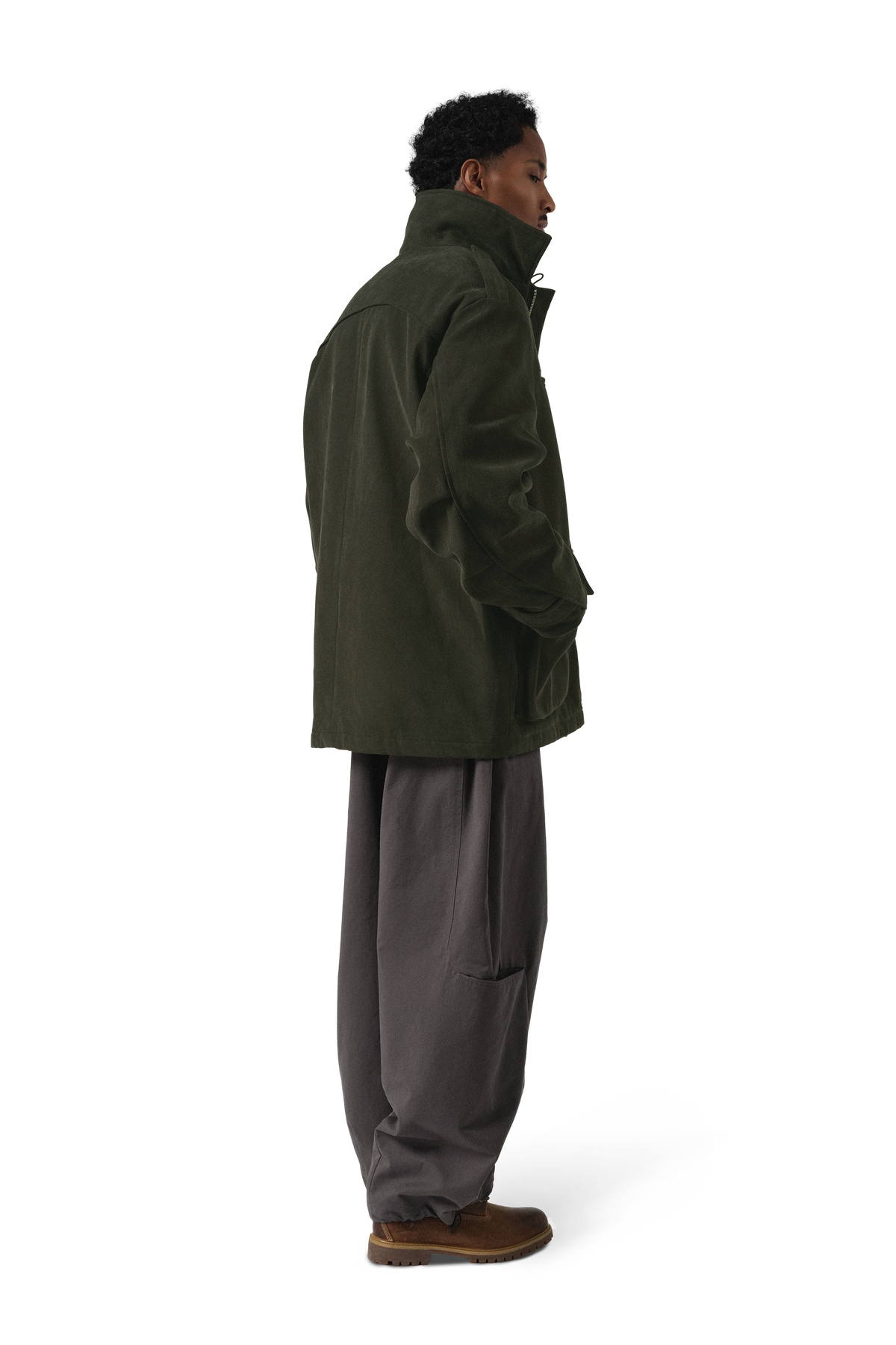 Pilot Parka Coat in Thyme