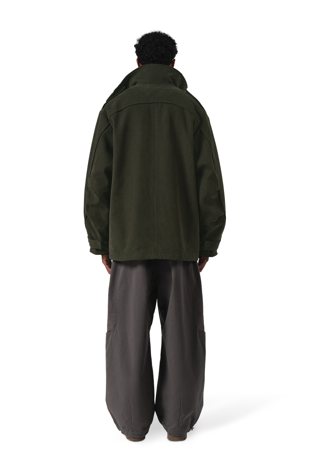 Pilot Parka Coat in Thyme