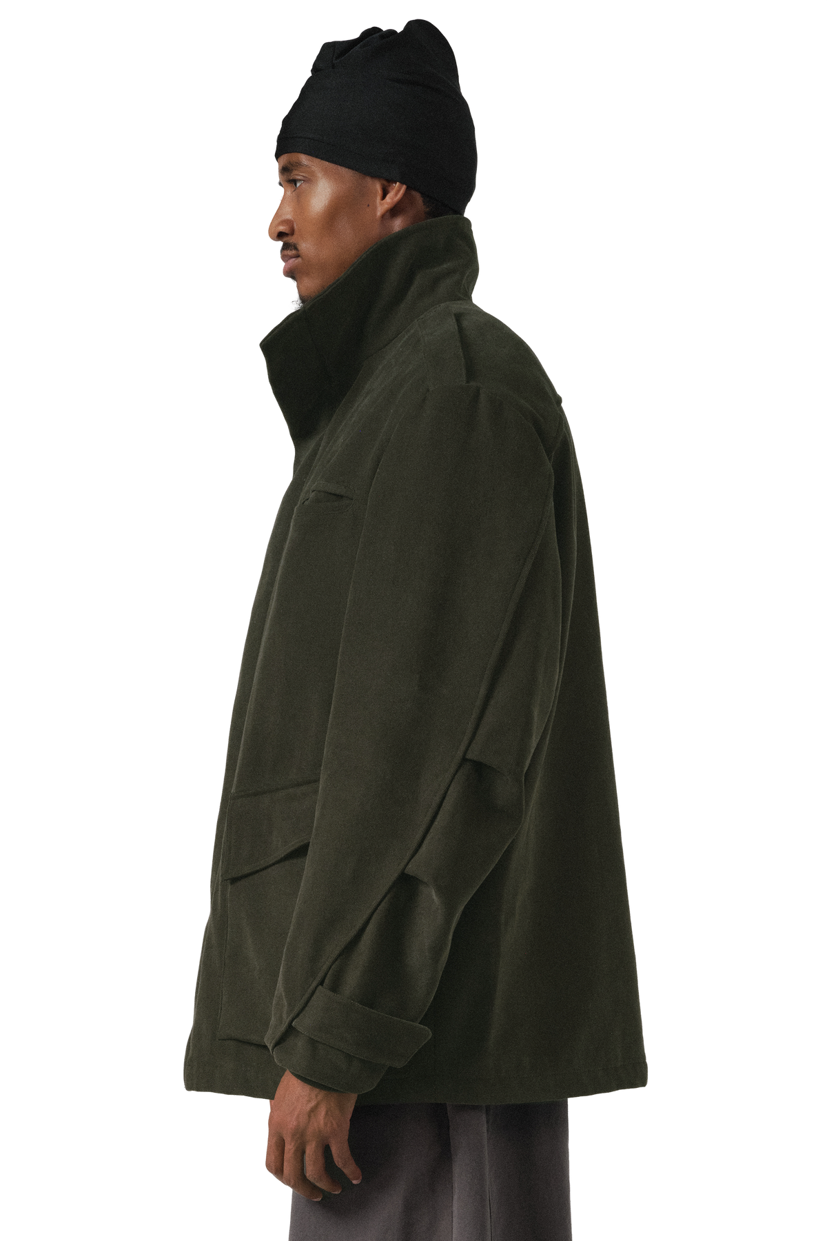 Pilot Parka Coat in Thyme