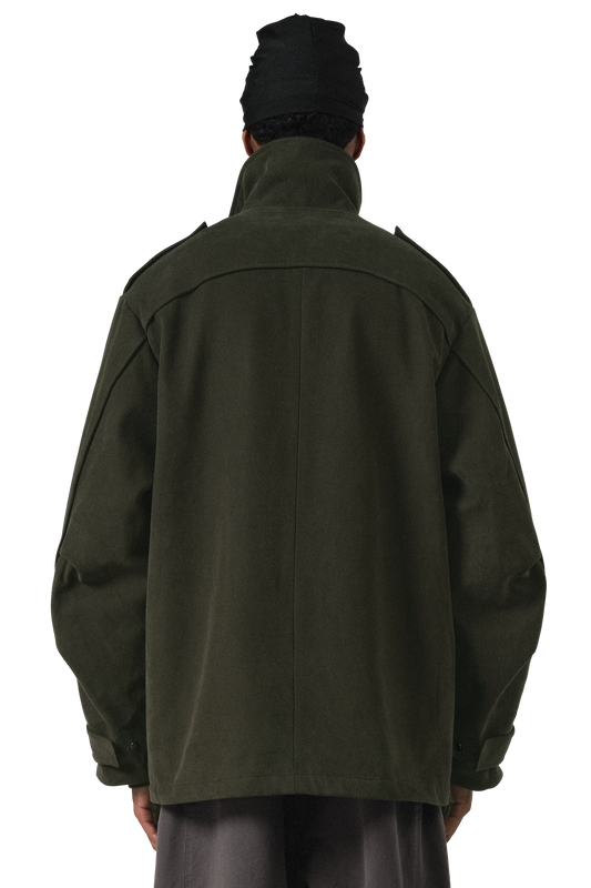Pilot Parka Coat in Thyme
