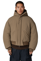Orb Puffer Coat in Dune