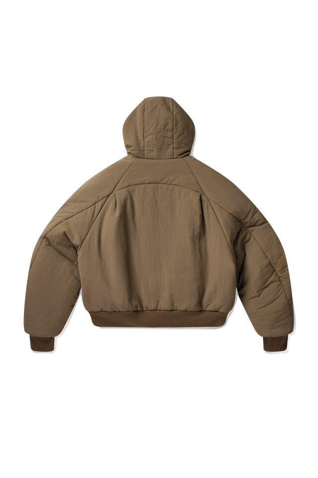 Orb Puffer Coat in Dune