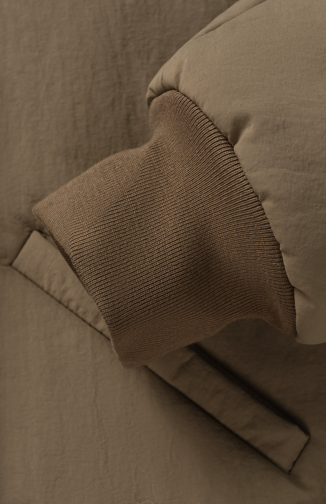 Orb Puffer Coat in Dune