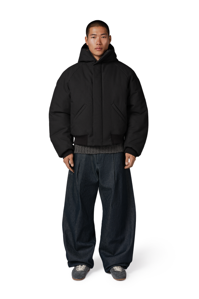 Orb Puffer Coat in Night