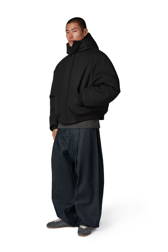 Orb Puffer Coat in Night