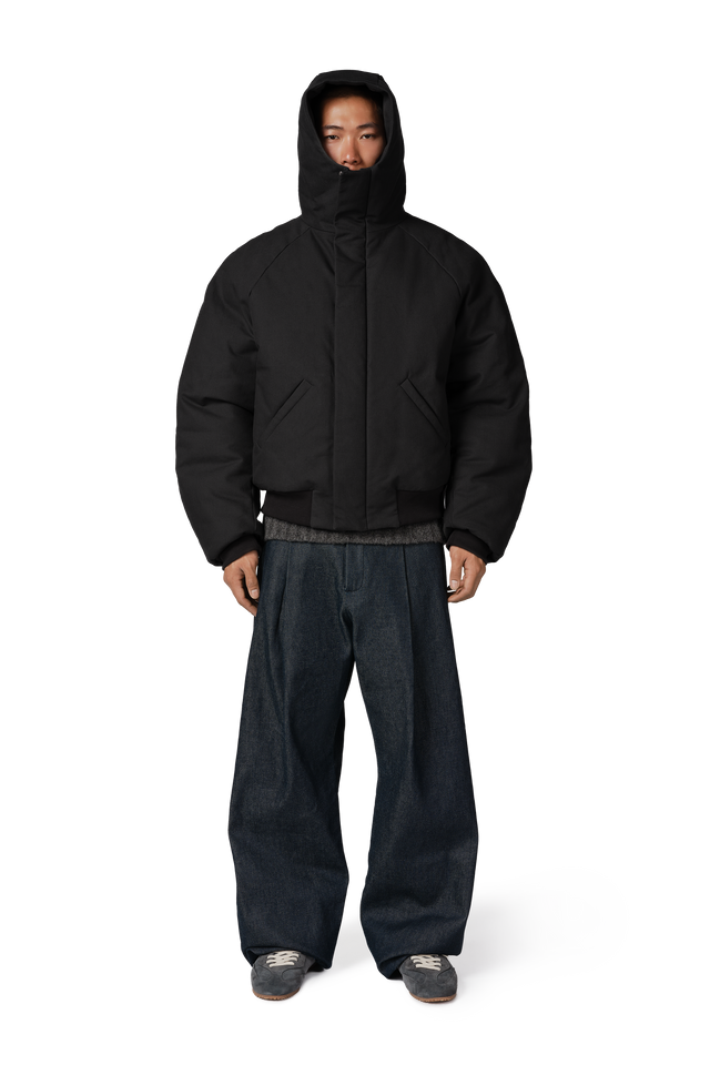 Orb Puffer Coat in Night