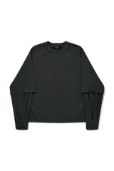 Raglan Layered Top in Cave