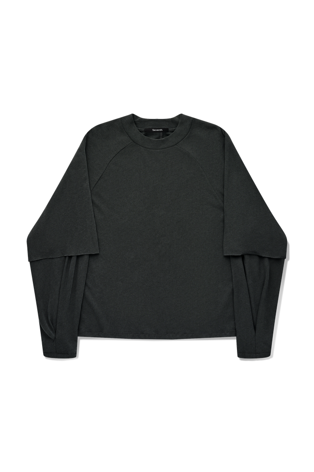 Raglan Layered Top in Cave