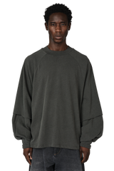 Raglan Layered Top in Cave