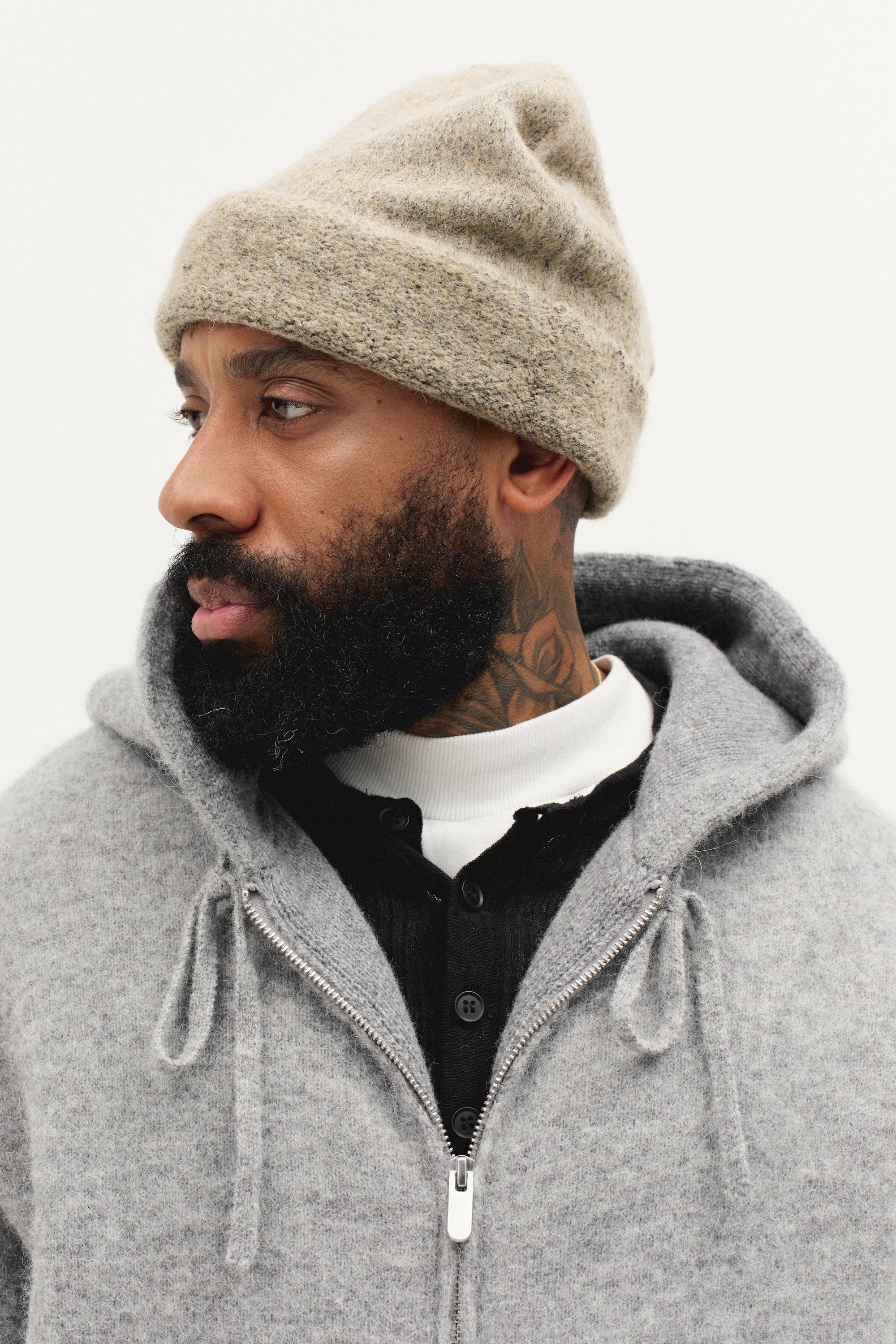 Alpaca Knit V2 Jacket in Alpaca Cloud