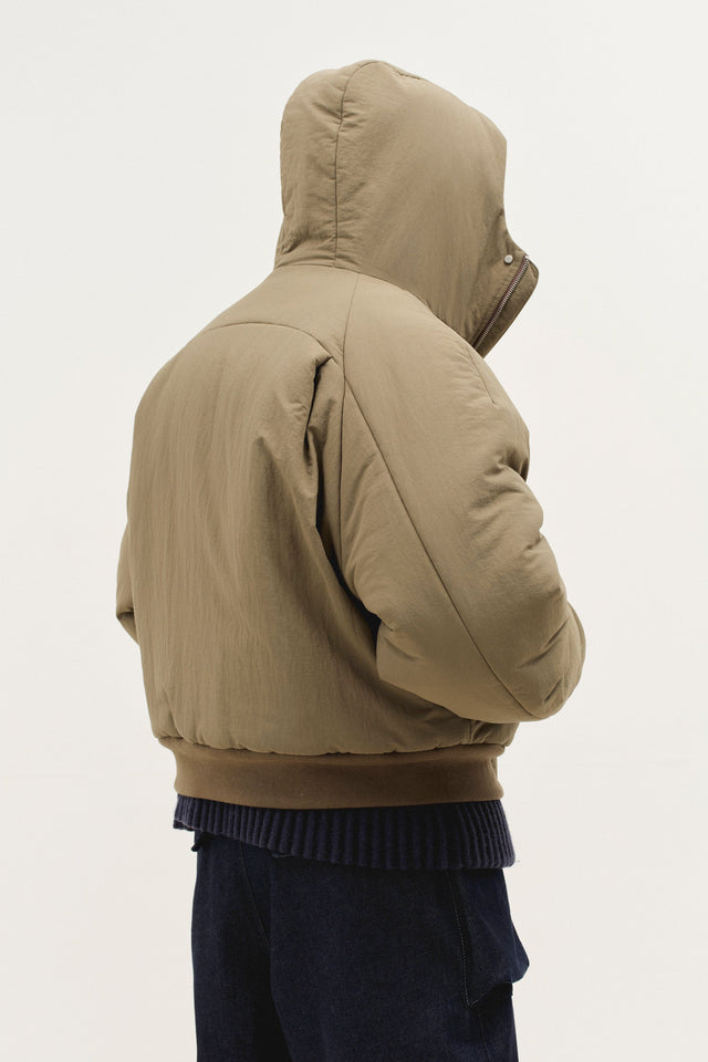 Orb Puffer Coat in Dune